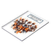 Voetbal Terug naar school Spiraal Foto Notitieboek (Linkerzijde)