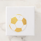 voetbal thank you goud bedankjes labels (Met doos)