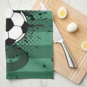 Voetbal Theedoek (Quarter Fold)