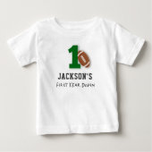 Voetbal Thema Eerste Jaar Down Verjaardag  (Voorkant)