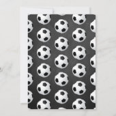 Voetbal Thema Gecoördineerd Baby shower Bedankkaart (Achterkant)