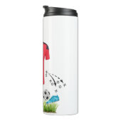 Voetbal Thema | Gepersonaliseerd Thermosbeker (Geroteerd rechts)