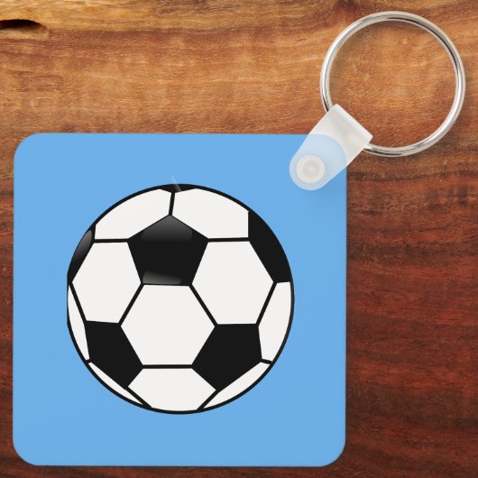 Voetbal Thema Gepersonaliseerde Sleutelhanger Gift (Achterkant)