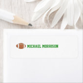 Voetbal thema ID-label Etiket (Insitu)