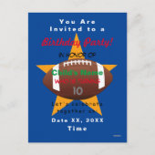 Voetbal Thema Jongens Uitnodiging HAMbyWG Postkaar (Voorkant)