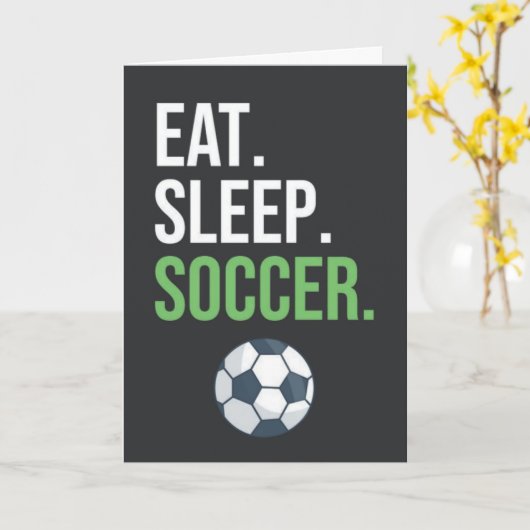 Voetbal Thema Kerst Kaarten voor Team Spelers Kind (Gele Bloem)