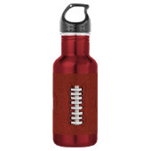 Voetbal Thema Monogram Nummer Sport Waterfles (Voorkant)