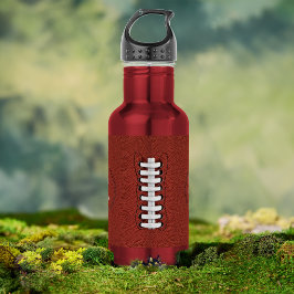 Voetbal Thema Monogram Nummer Sport Waterfles