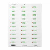 Voetbal thema retouradres sticker (Full Sheet)