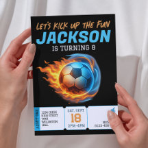 Voetbal Thema Verjaardagsfeest Atleet Verjaardag