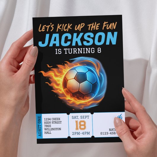 Voetbal Thema Verjaardagsfeest Atleet Verjaardag Kaart