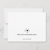 Voetbal Thema Waterverf Verjaardag Uitnodiging (Achterkant)