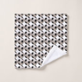 Voetbal Thema Wit Bad Handdoek (Wasdoekje)