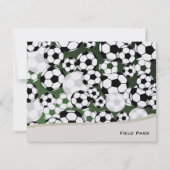 Voetbal Theme Response Kaart (Achterkant)