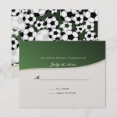 Voetbal Theme Response Kaart (Voorkant / Achterkant)