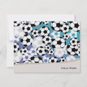 Voetbal Theme Response Kaart (Achterkant)