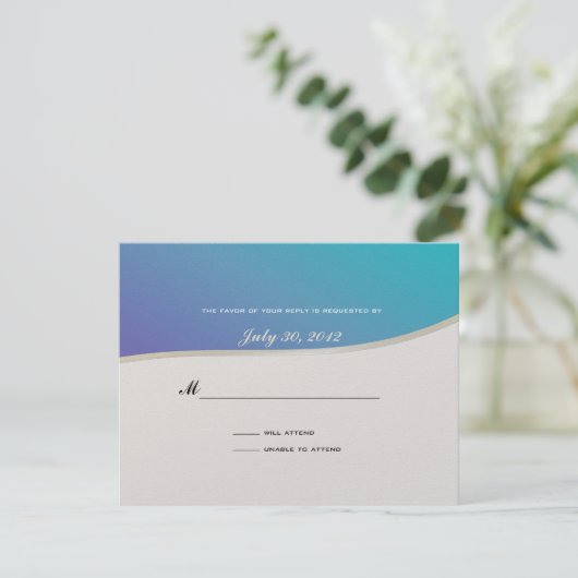 Voetbal Theme Response Kaart (Staand voorkant)