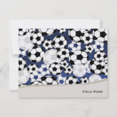 Voetbal Theme Response Kaart (Achterkant)