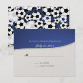 Voetbal Theme Response Kaart (Voorkant / Achterkant)