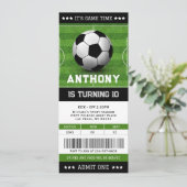 Voetbal Ticket Football Verjaardag Kaart (Staand voorkant)