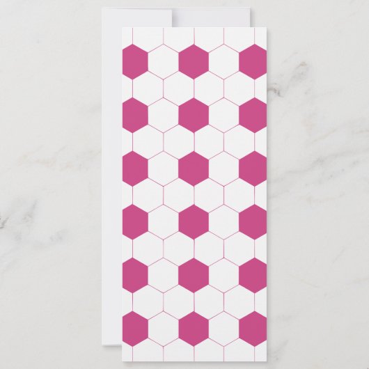 Voetbal Ticket Sport Verjaardag Uitnodiging | Roze (Achterkant)