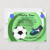 Voetbal Tijd Verjaardagsfeest Uitnodiging (Voorkant)
