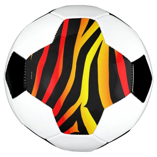 Voetbal tijger Stripes Animal Print Pattern (Gedraaid)