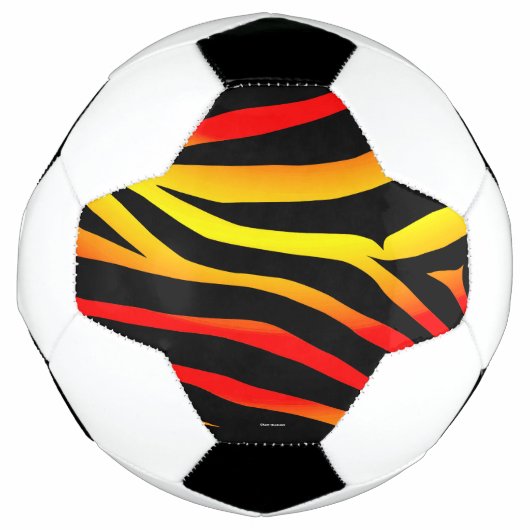 Voetbal tijger Stripes Animal Print Pattern (Voorkant)