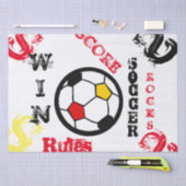 VOETBAL TISSUEPAPIER (Craft)