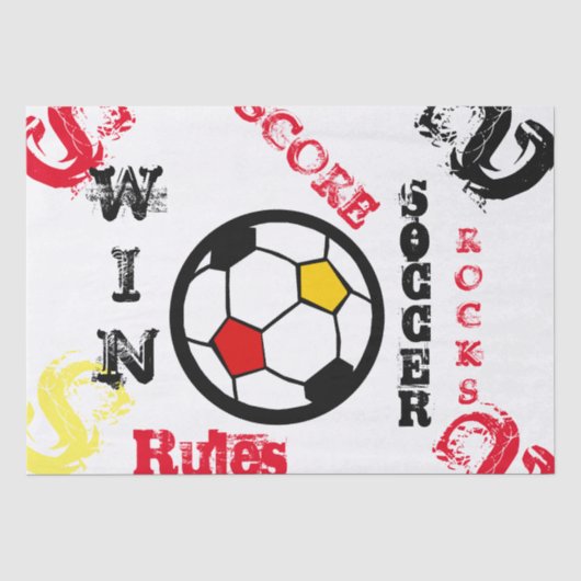 VOETBAL TISSUEPAPIER (Voorkant)