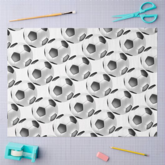 Voetbal tissuepapier (Craft)