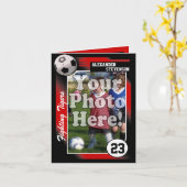 Voetbal Trading Kaart, aangepaste kleur en grootte Kaart (Gele Bloem)