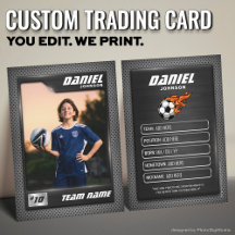 Voetbal Trading Kaart, Grafiet Sport Kaart