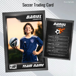 Voetbal Trading Kaart, Grafiet Sport Kaart Contactkaartje