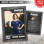 Voetbal Trading Kaart, Grafiet Sport Kaart Contactkaartje<br><div class="desc">Voetbal Kaart of Europese Football Trading Kaart<<>> Dit is het perfecte geschenk om de prestaties van een voetballer te vieren, een gepersonaliseerde collectie kaart voor een gepassioneerde voetbalfan, of geschenk deze kaarten aan elke teamspeler en coach voor altijd gekoesterd als een herinnering. Dit unieke ontwerp van de sportenhandelskaart is geliefd...</div>