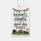 Voetbal traktatie voor speeldag cadeaulabel (Voorkant)
