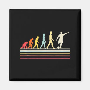 Voetbal Trap Menselijke Evolutie Retro Vintage Sti Magneet