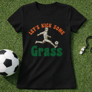 Voetbal Trap Wat Gras Grappige Speldag Citaat T-shirt