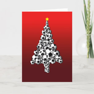 Voetbal Tree - Kerst/Vakantie Kaart