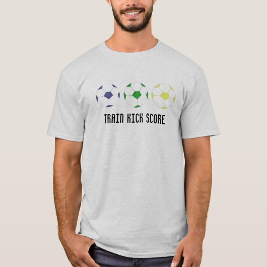 Voetbal - Trein, Kick Score T-shirt (Voorkant)