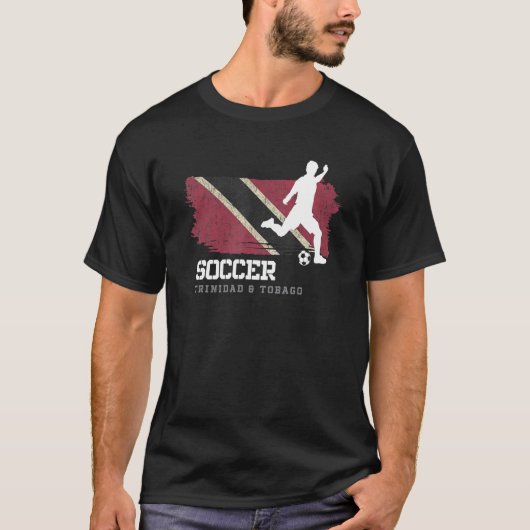 Voetbal Trinidad & Tobago Flag Football Team Voetb T-shirt (Voorkant)
