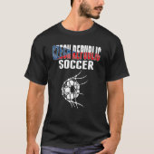 Voetbal Tsjechië op het net van het Tsjechische Fo T-shirt (Voorkant)
