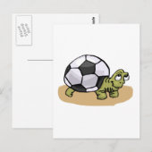 Voetbal Turtle Briefkaart (Voorkant / Achterkant)