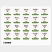 Voetbal tweede jaar down jongen verjaardag vierkante sticker (Vel)