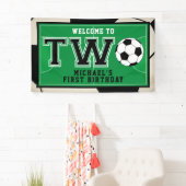 Voetbal Tweede Verjaardag Banner (Insitu)