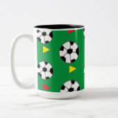 Voetbal Tweekleurige Koffiemok (Links)