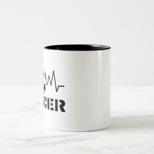 Voetbal Tweekleurige Koffiemok (Center)