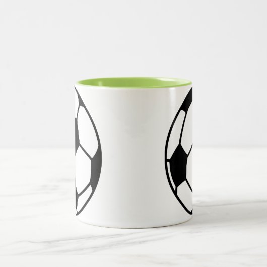 Voetbal Tweekleurige Koffiemok (Center)