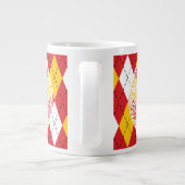 Voetbal Typografie Cup Grote Koffiekop (Achterkant)