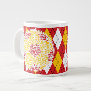 Voetbal Typografie Cup Grote Koffiekop